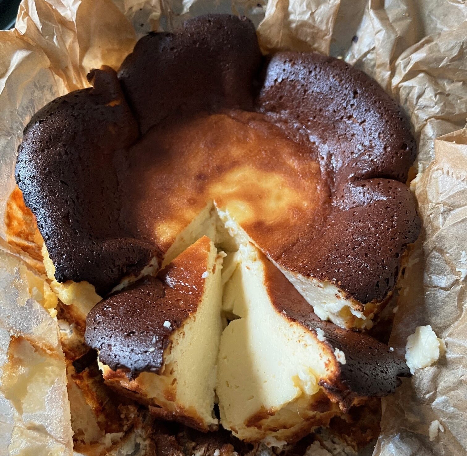 Baskický spálený cheesecake